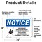 Signmission Secondary Evacuation Point Sign With Symbol, 24 in W x Rectangle, Vinyl Decal OS-2PACK-NS-D-1824-L-18264 - alternate 4